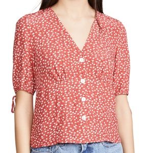 NEW Rails Amelia Top in Carmine Daisies